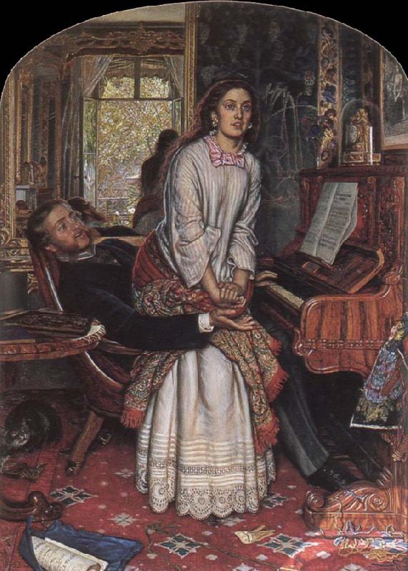 William Holman Hunt the awakening conscience oil painting picture